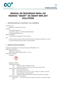 Manual Seguridad Resinas SIS - Smart Implant Solutions Smart