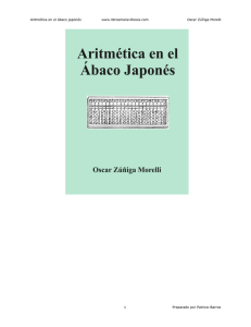 Aritmética en el ábaco japonés