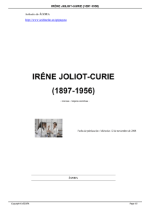 IRÉNE JOLIOT-CURIE (1897
