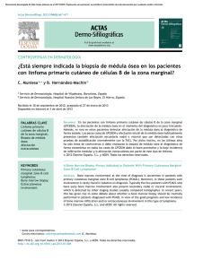 ¿Está siempre indicada la biopsia de médula ósea en los