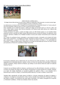 XXº aniversario del Colegio Victoria Díez de Bolivia