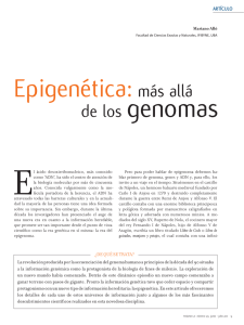 Epigenética:más allá - Asociación Civil CIENCIA HOY
