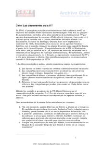 Chile: Los documentos de la ITT
