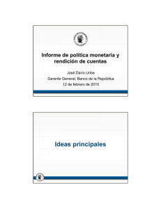 Ideas principales - Banco de la República