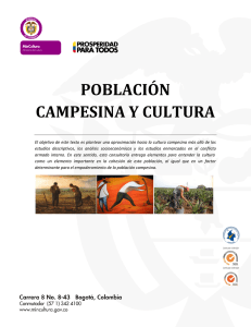 Población Campesina y Cultura