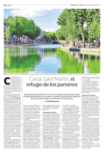 Canal Saint Martin, el refugio de los parisinos
