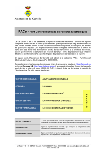 FACe - Punt General d`Entrada de Factures Electròniques