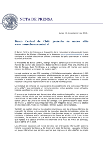 nota de prensa - Banco Central de Chile