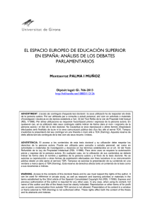 El Espacio Europeo de Educación Superior en España: análisis de