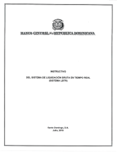 Instructivo del Sistema LBTR - Banco Central de la República