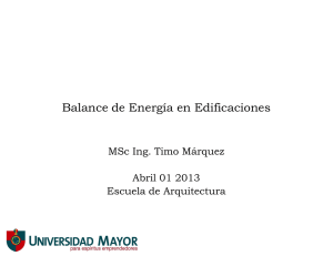 Balance de Energía en Edific de Energía en