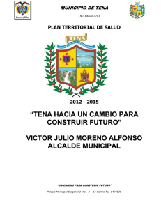 Tena Cundinamarca PTS 2012-2015