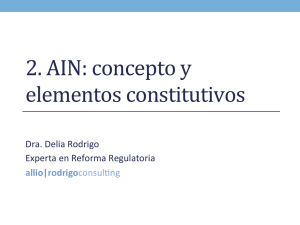 2. AIN: concepto y elementos constitutivos