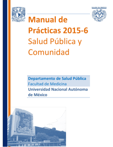 Manual de Prácticas 2015-6 Salud Pública y Comunidad