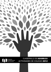 Cuadernillo Asamblea 2013 - Colegio de Psicólogos de Tucumán