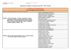 Adjudicación Definitiva Practicum Curso 2014 – 2015. Tenerife