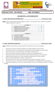 Examen nivel inicial 2013 - Universidad Nacional de Lomas de