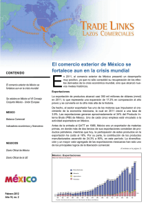 El comercio exterior de México se fortalece aun en la crisis mundial