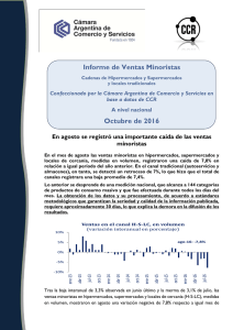 Informe de Ventas Minoristas - Cámara Argentina de Comercio