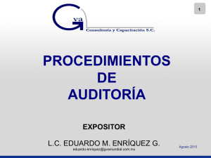 procedimientos de auditoría
