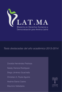 Tesis Destacadas – Cohorte 2013-2014