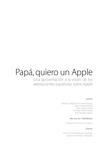 Papá, quiero un Apple - Universidad de Navarra