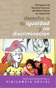 derecho a la igualdad y no discriminación derecho a la igualdad y