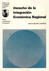 Derecho de la Integración Económica Regional