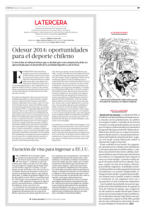 Odesur 2014: oportunidades para el deporte chileno