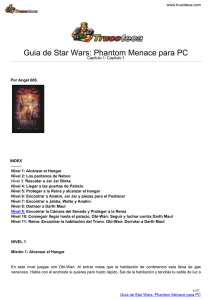 Guia de Star Wars: Phantom Menace para PC