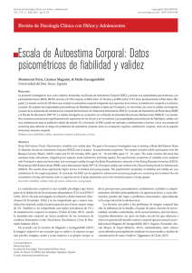 Escala de Autoestima Corporal - Revista de Psicología Clínica con