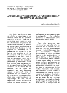 Arqueología y enseñanza: la función social y educativa de