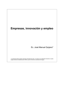 Empresas, innovación y empleo - Cámara de Industrias del Uruguay
