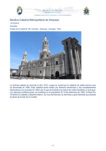 Basílica Catedral Metropolitana de Arequipa