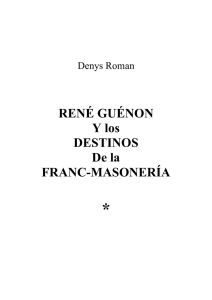 Roman Denys - Diario Masónico