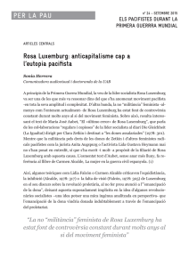 Rosa Luxemburg: anticapitalisme cap a l`eutopia
