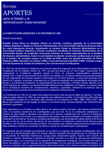 La Constitución Argentina y su Reforma de 1994