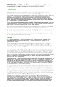 Informe 11/2002 - Junta de Andalucía