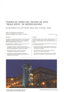 Torres de vidrio del centro de arte "Reina Sofía" de Madrid
