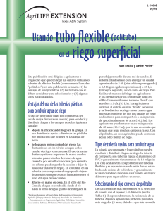tubo flexible(politubo) riego superficial