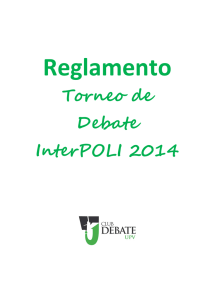 Reglamento Torneo de Debate InterPOLI 2014
