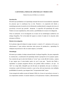 - 0 - CARTONERÍA, FORMAS DE APRENDIZAJE Y PRODUCCIÓN