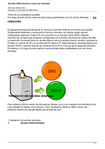Servidor DNS sencillo en Linux con dnsmasq