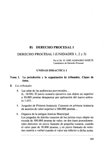 Derecho Procesal I. Unidades 1, 2 y 3 - e