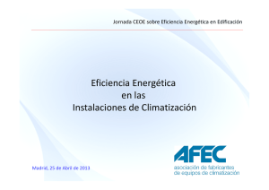 Eficiencia energética en las instalaciones de climatización