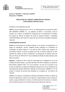 0700/2016 - Ministerio de Hacienda y Administraciones Públicas
