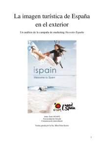 La imagen turística de España en el exterior