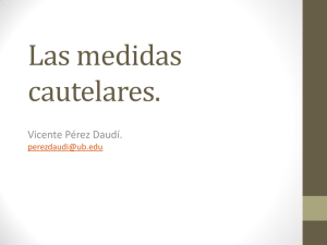 Perez Daudi Las medidas cautelares 2014