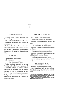 TAVORA (D."ELENA DE). Prima de Santa Teresa y priora en