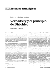 Vernadsky y el principio de Dirichlet